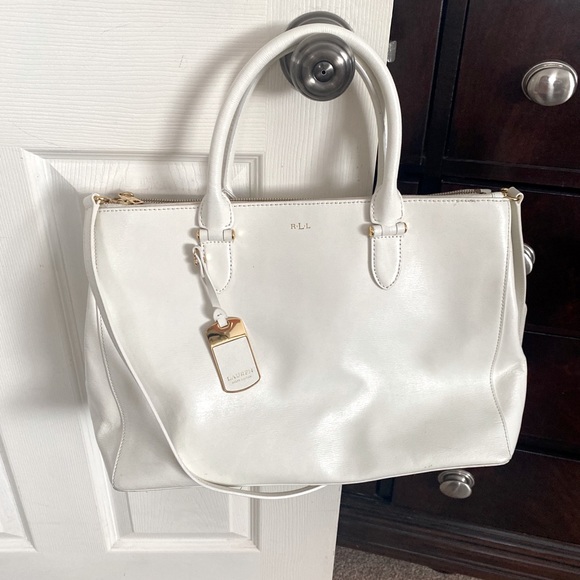 Beautiful White Ralph Lauren bag - Picture 1 of 4